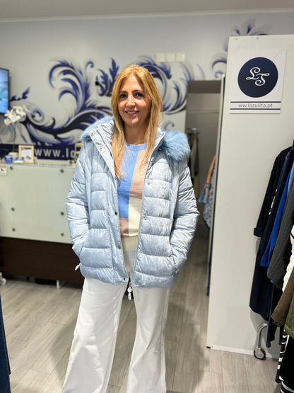 Casaco acolchoado com carapuço Ref. 255726
