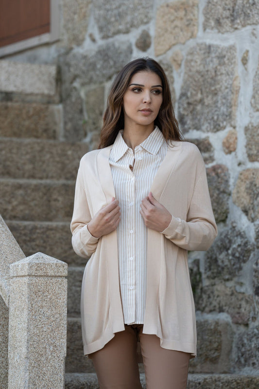 Cardigan de malha liso Ref. 231485