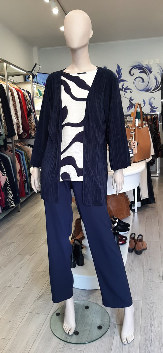 Cardigan plissado liso  Ref. 2526297