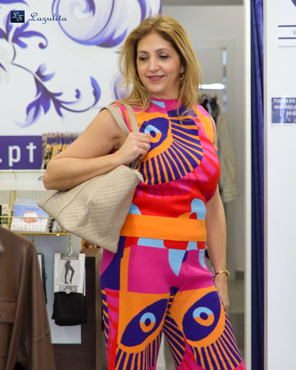 Conjunto calça e colete Ref. 241212