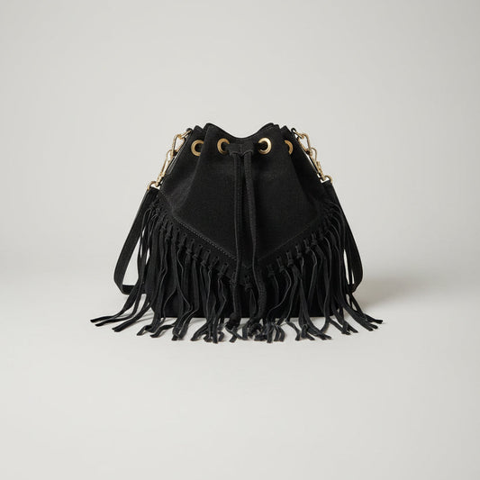 Leather fringed bag Ref. 179450
