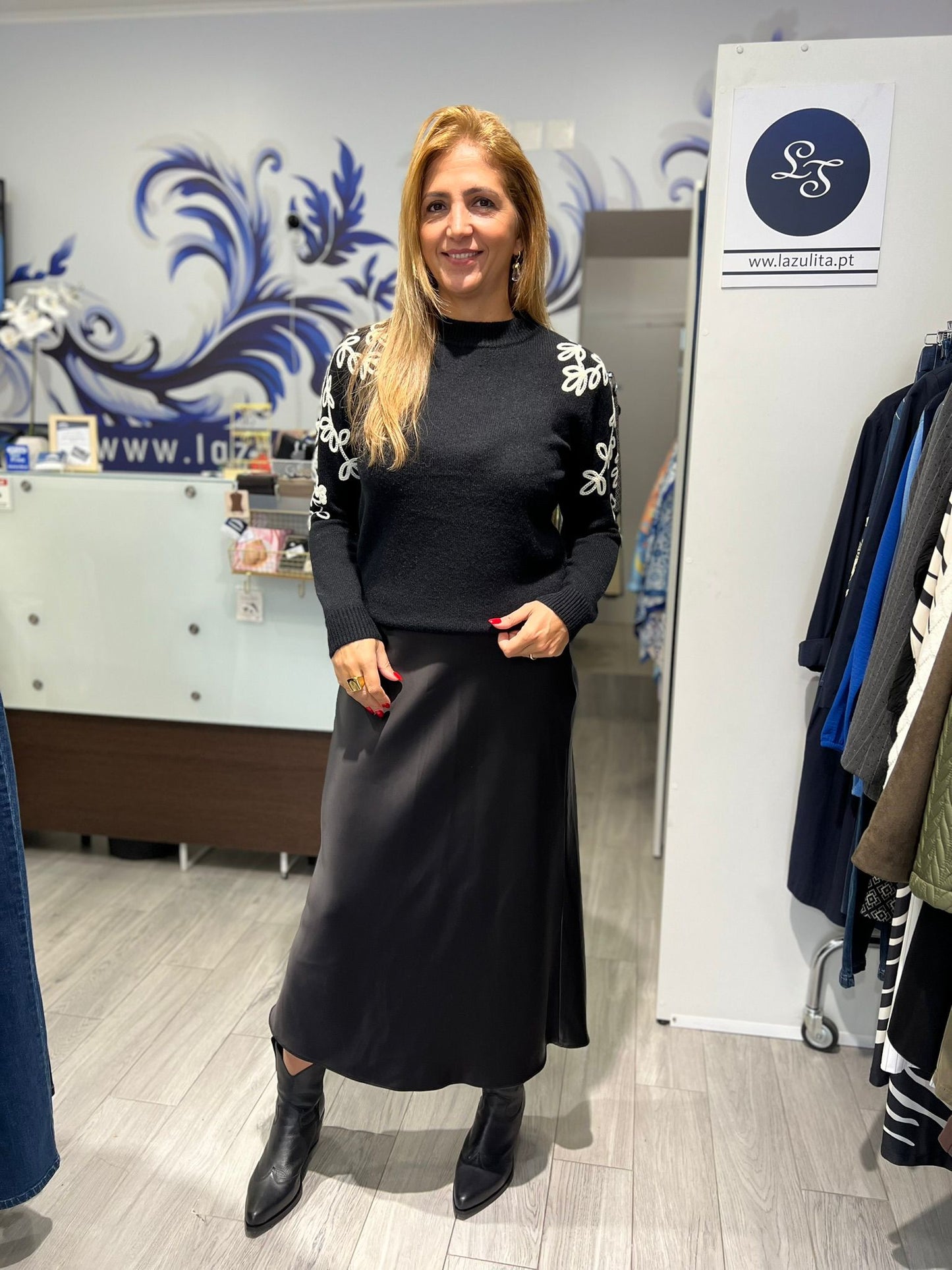 Camisola com pormenor na manga Ref. 312088