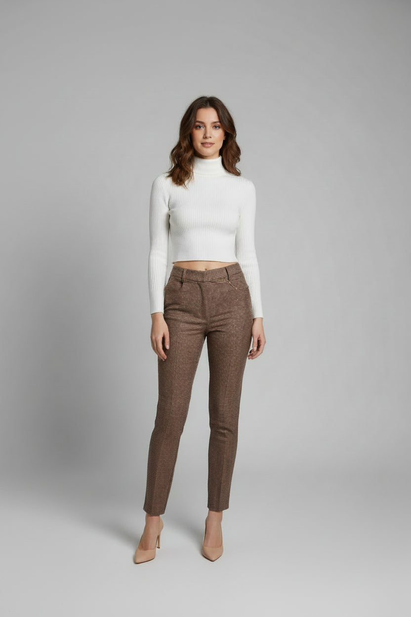 Straight plaid pants Ref. 245509
