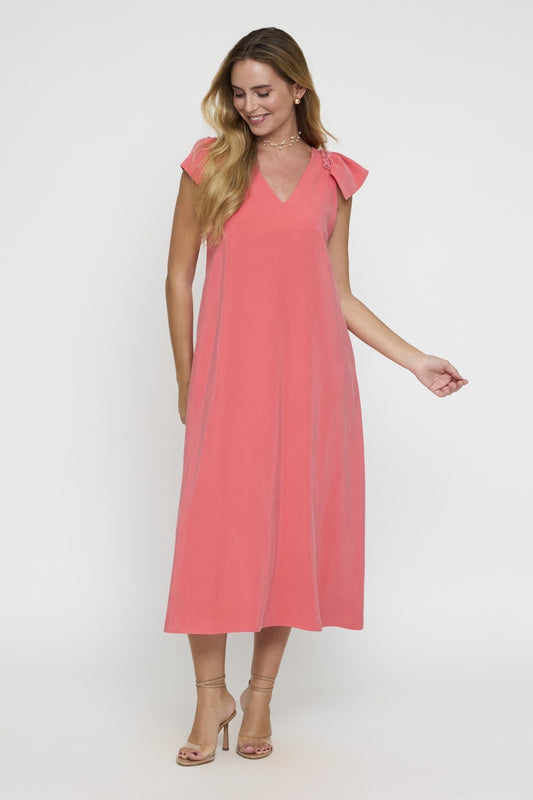 Vestido midi liso Ref. 371317