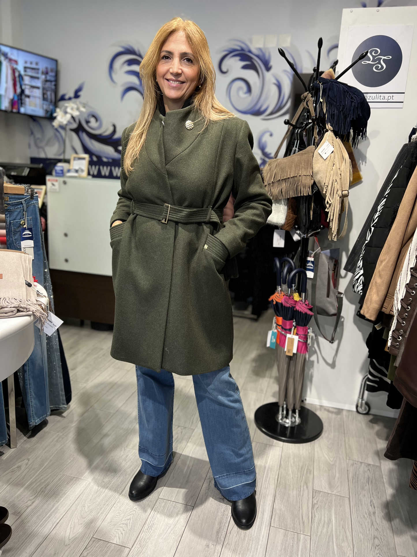 Casaco comprido liso Ref. 521082