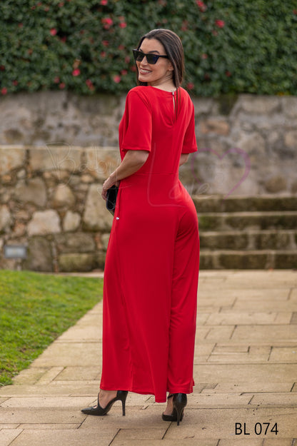 Plain jumpsuit with bow Ref. 254074