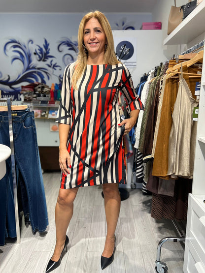 Vestido curto com padrão Ref. 3060629