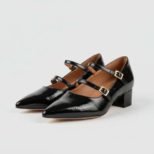 Patent leather shoe