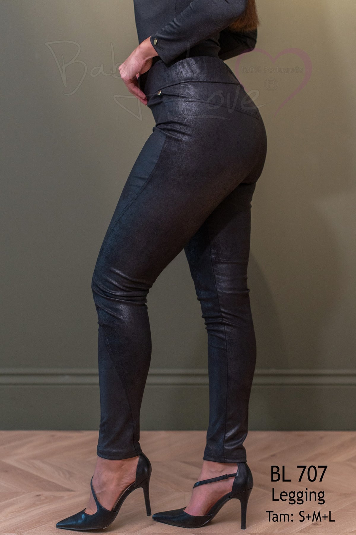 Calça legging em polipele Ref. 248707