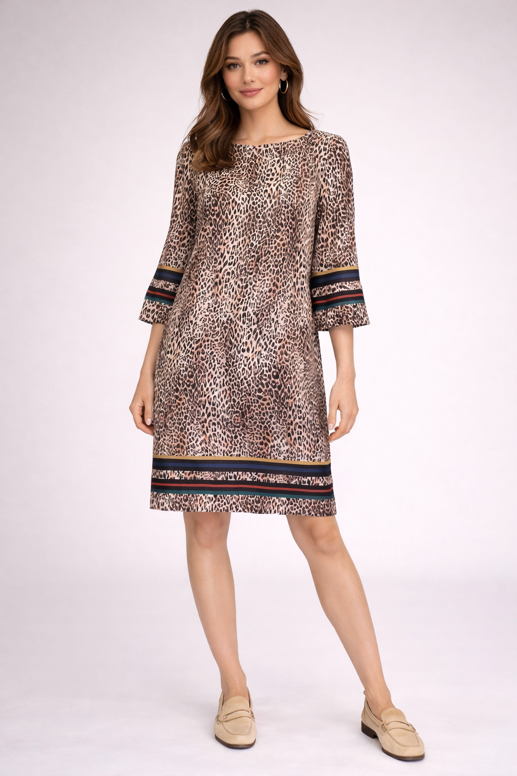 Vestido curto com padrão Ref. 3060605