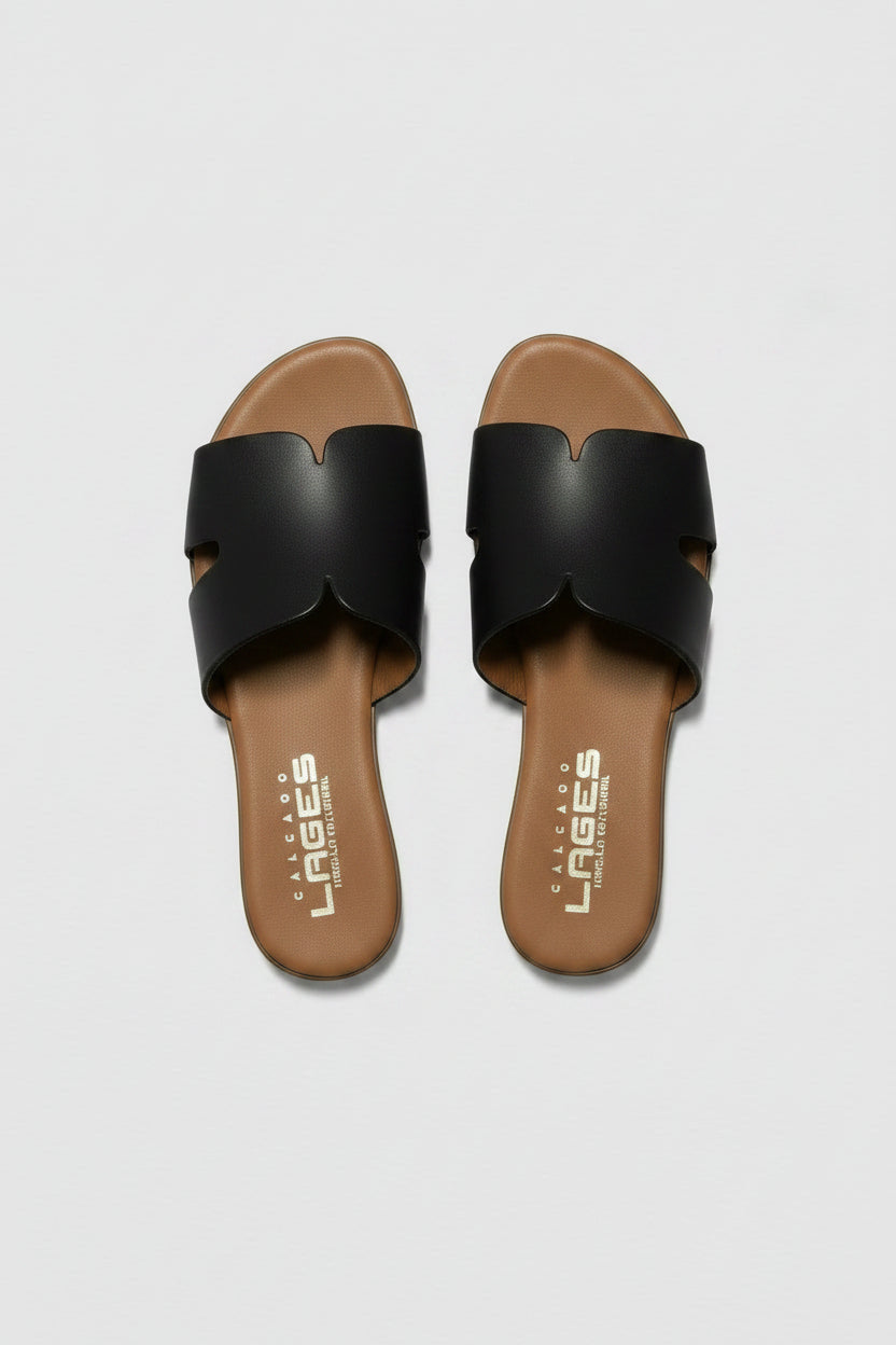 Leather slipper