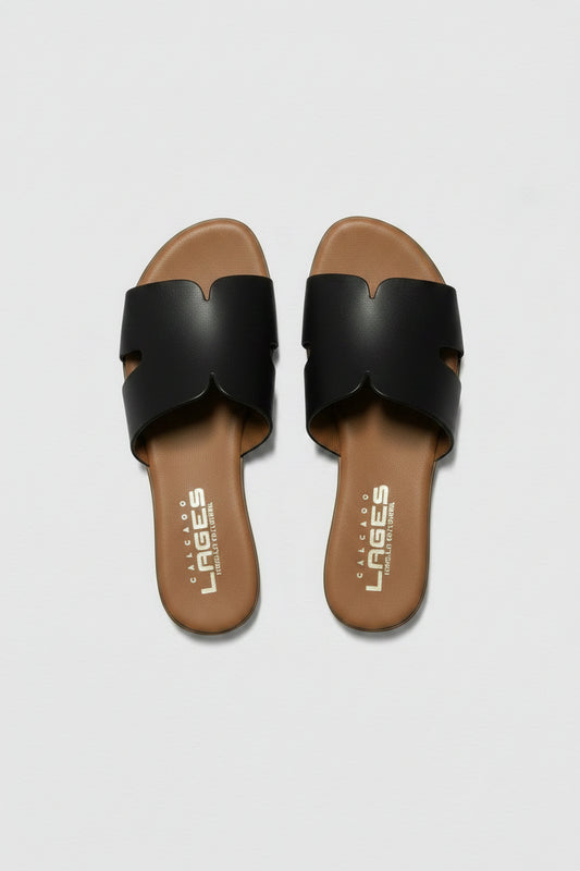 Leather slipper