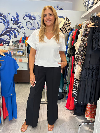 Blusa lisa manga curta Ref. 511116