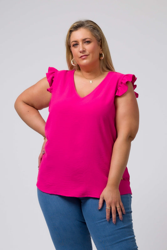 Plain top with ruffles Ref. 247032