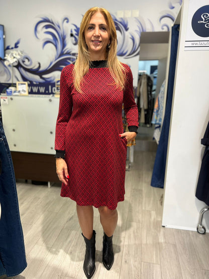 Vestido midi com padrão Ref. 3060241