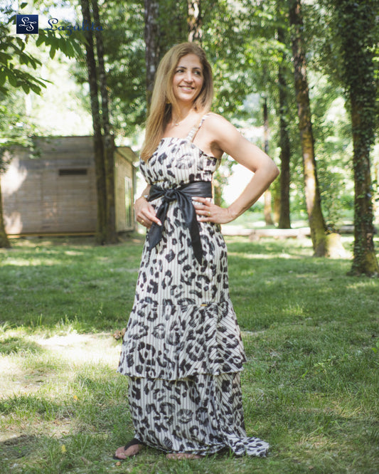 Long dress with belt. Ref. 7033975