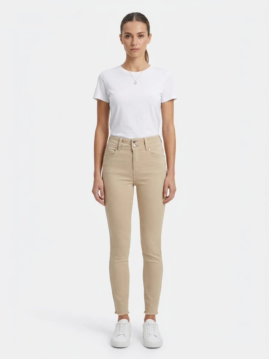 Calça de sarja skinny push up