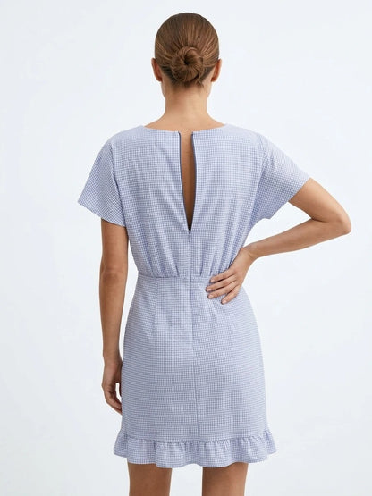 Short checked dress