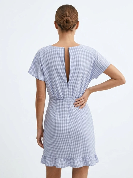 Short checked dress