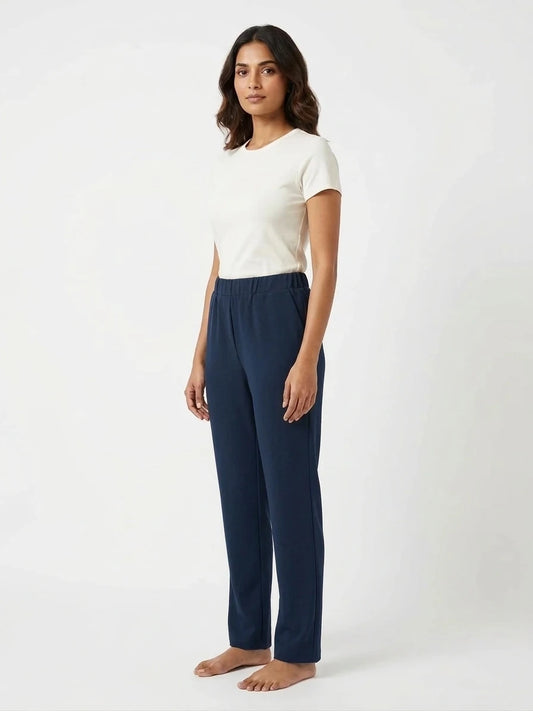 Plain long trousers