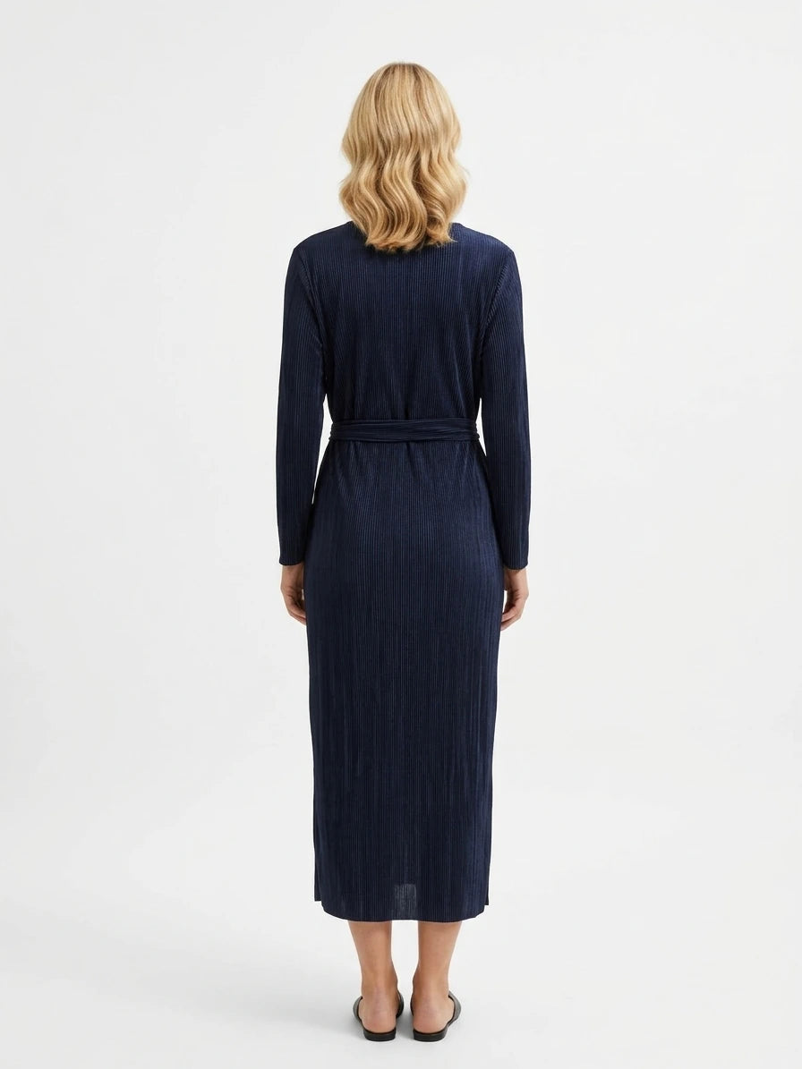 Pleated long dress